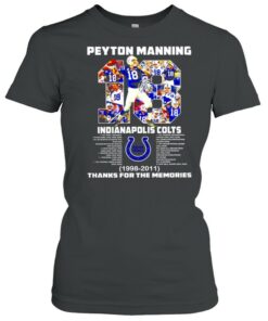 2021 Peyton Manning 18 Indianapolis Colts 1998 2011 thank for the memories signature shirt 1 2021 Peyton Manning 18 Indianapolis Colts 1998 2011 thank for the memories signature shirt 2