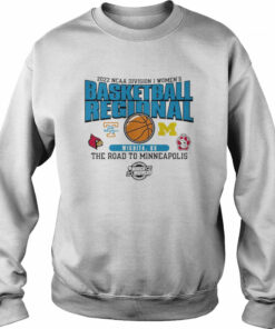 2022 NCAA Division I Women's Basketball Regional Wichita KS the road to Minneapolis shirt 4