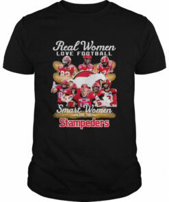 2022 real Women love Hockey smart Women love the Calgary Stampeders 2022 signatures shirt 1