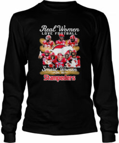2022 real Women love Hockey smart Women love the Calgary Stampeders 2022 signatures shirt 3