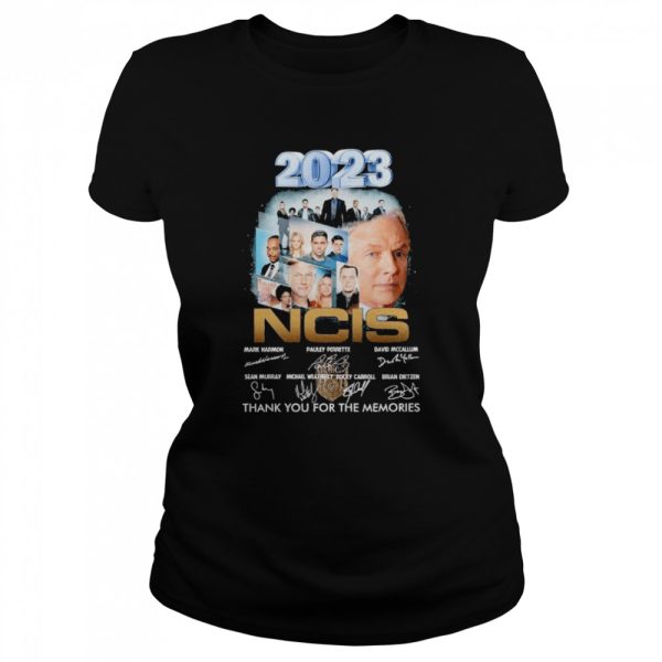 2023 NCIS thank you for the memories signatures shirt