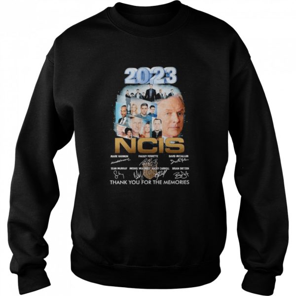 2023 NCIS thank you for the memories signatures shirt