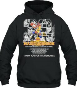 23 Magic Johnson Los Angeles Lakers1979 1996 Thank You For The Memories Signature Shirt 5