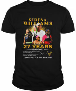 27 Years 1995 2022 OSerena Williams Thank You For The Memories Signature shirt 1