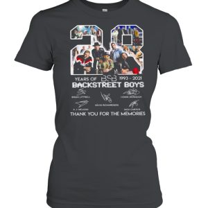 28 Years Of BSB 1993 2021 Backstreet Boys Thank You For The Memories Shirt