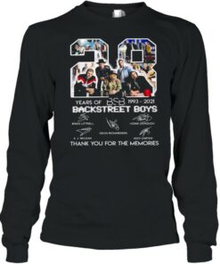 28 Years Of BSB 1993 2021 Backstreet Boys Thank You For The Memories Shirt 3