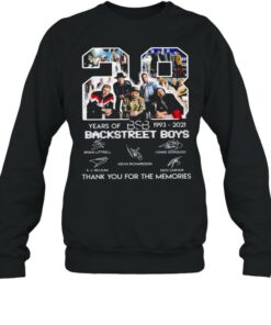 28 Years Of BSB 1993 2021 Backstreet Boys Thank You For The Memories Shirt 4
