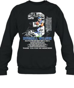 3 Russel Wilson Seattle Seahawks 2012 2021 Thank You For The Memories Signature Shirt 4