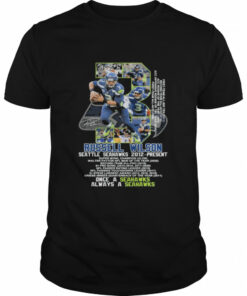 3 Russell Wilson Seattle Seahawks 2012 Present Once A Seahawks Always A Seahawks Shirt 1