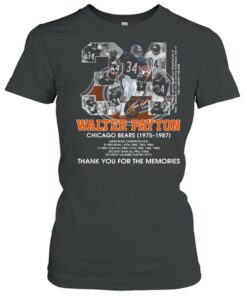 34 Walter Payton Chicago Bears 1975 1987 Thank You For The Memories Signature Shirt 2