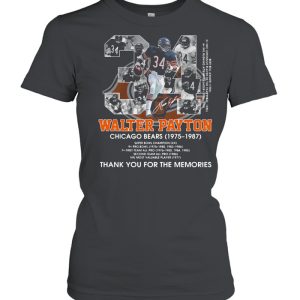 34 Walter Payton Chicago Bears 1975 1987 Thank You For The Memories Signature Shirt 2