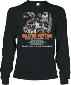 34 Walter Payton Chicago Bears 1975 1987 Thank You For The Memories Signature Shirt 3