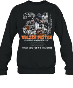 34 Walter Payton Chicago Bears 1975 1987 Thank You For The Memories Signature Shirt 4