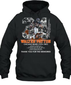 34 Walter Payton Chicago Bears 1975 1987 Thank You For The Memories Signature Shirt 5
