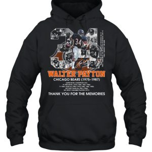 34 Walter Payton Chicago Bears 1975 1987 Thank You For The Memories Signature Shirt 5