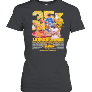 35k Lebron James 3rd NBA time scoring leader 9k Rebounds 9k assists shirt