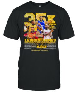 35k Points Lebron James 3rd Nba All Time Scoring Leader 9k Rebounds 9k Assists Shirt 1