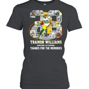 38 Tramon Williams super bowl XLV champion thanks for the memories shirt