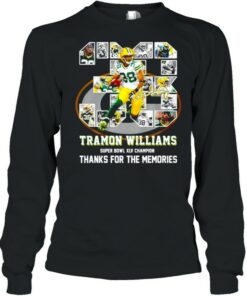 38 Tramon Williams super bowl XLV champion thanks for the memories shirt 3