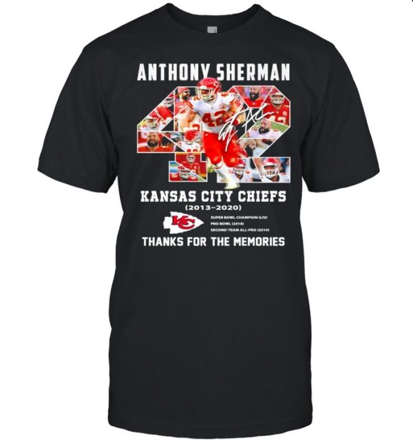 42 Anthony Sherman Kansas City Chiefs 2003 2021 Thank You For The Memories shirt