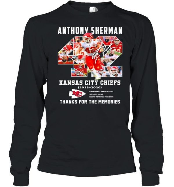 42 Anthony Sherman Kansas City Chiefs 2003 2021 Thank You For The Memories shirt