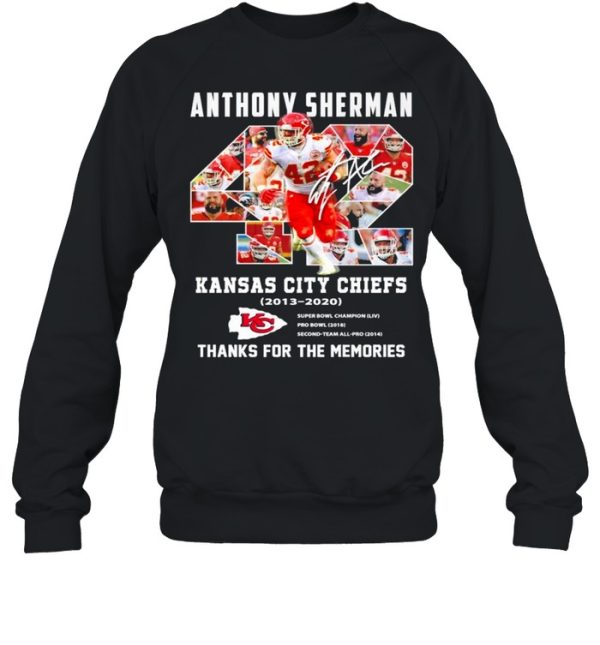 42 Anthony Sherman Kansas City Chiefs 2003 2021 Thank You For The Memories shirt