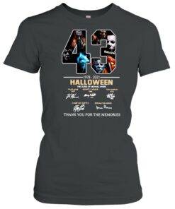 43 1978 2021 Halloween The Curse Of Michael Myers Signature Thank You For The Memories T shirt 2