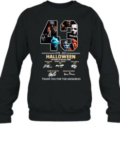 43 1978 2021 Halloween The Curse Of Michael Myers Signature Thank You For The Memories T shirt 4