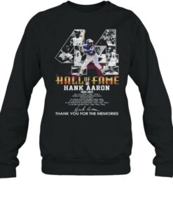 44 Hall Of Fame Hank Aaron 1934 2021 Signatures Thank You For The Memories Shirt 3 44 Hall Of Fame Hank Aaron 1934 2021 Signatures Thank You For The Memories Shirt 4