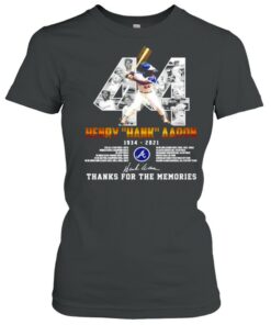 44 Henry Hank Aaron 1934 2021 thank you for the memories signature shirt 1 44 Henry Hank Aaron 1934 2021 thank you for the memories signature shirt 2