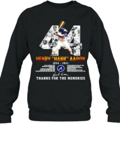 44 Henry Hank Aaron 1934 2021 thank you for the memories signature shirt 3 44 Henry Hank Aaron 1934 2021 thank you for the memories signature shirt 4