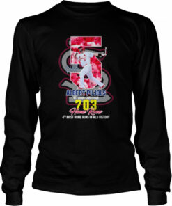 5 Albert Pujols St Louis Cardinals 703 Home Runs 4th most home runs in MLB history shirt 3