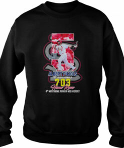 5 Albert Pujols St Louis Cardinals 703 Home Runs 4th most home runs in MLB history shirt 4