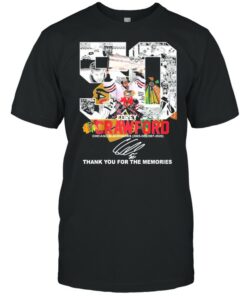 50 Cirey Crawford Chicago Blackhawks 2005 2006 2007 2020 Thank You For The Memories Signature Shirt 1