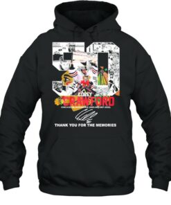 50 Cirey Crawford Chicago Blackhawks 2005 2006 2007 2020 Thank You For The Memories Signature Shirt 5