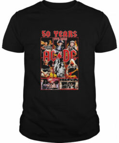 50 Years 1973 2023 Ac Dc signatures shirt 1