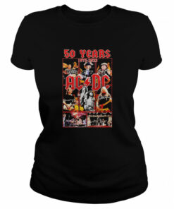 50 Years 1973 2023 Ac Dc signatures shirt 2