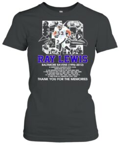 52 Ray Lewis Baltimore Ravens 1996 2012 Thank You For The Memories Shirt 2