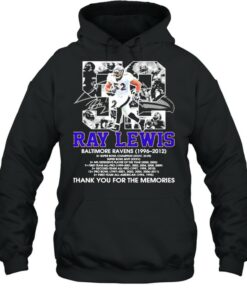 52 Ray Lewis Baltimore Ravens 1996 2012 Thank You For The Memories Shirt 5