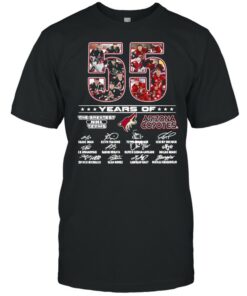 55 Years Of The Greatest NHL Teams Arizona Coyotes Signatures Shirt 1