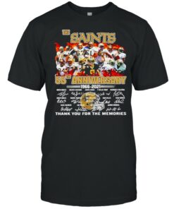 55th Anniversary 1966 2021 The New Orland Saints thank you for the memories signatures shirt 1