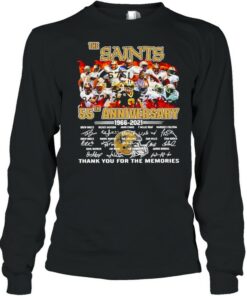 55th Anniversary 1966 2021 The New Orland Saints thank you for the memories signatures shirt 3