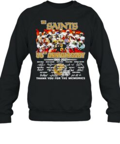 55th Anniversary 1966 2021 The New Orland Saints thank you for the memories signatures shirt 4