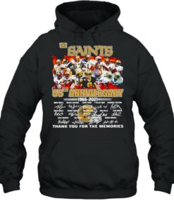 55th Anniversary 1966 2021 The New Orland Saints thank you for the memories signatures shirt 5