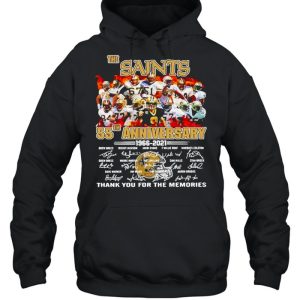 55th Anniversary 1966 2021 The New Orland Saints thank you for the memories signatures shirt 5