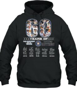 60 Years Of The Greatest MLB Teams Houston Astros Signatures Shirt 5