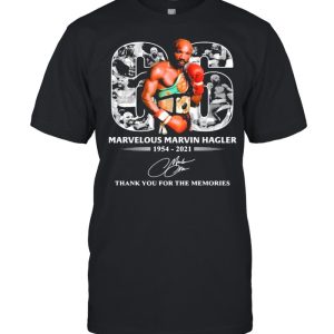 66 Years 1954 2021 Marvelous Marvin Hagler Thanks For The Memories Signature Shirt