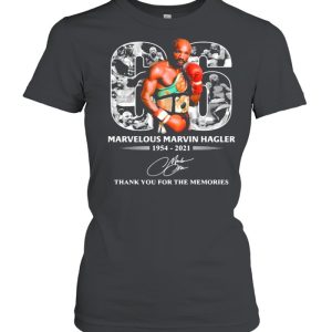 66 Years 1954 2021 Marvelous Marvin Hagler Thanks For The Memories Signature Shirt