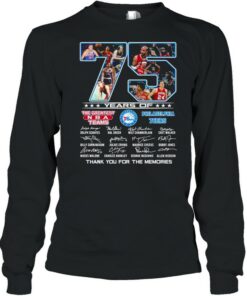 75 Years Of The Greatest NBA Teams Philadelphia 76Ers Signatures Thank You For The Memories Shirt 3