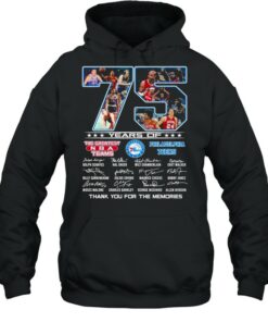 75 Years Of The Greatest NBA Teams Philadelphia 76Ers Signatures Thank You For The Memories Shirt 5